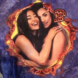 Lady GaGa Ariana Grande Rain On Me Chromatica Purple Tie Dye Shirt Medium